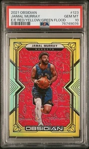 2022 Obsidian Jamal Murray Red/yellow/green Flood /99 PSA 10 - Picture 1 of 2