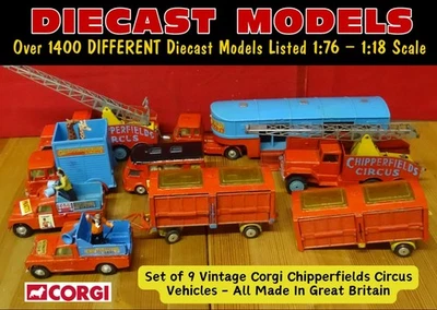 RESTPOSTEN 9 1960/70er VINTAGE CORGI TOYS CHIPPERFIELDS CIRCUS DIECAST FAHRZEUGE - Bild 1 von 4