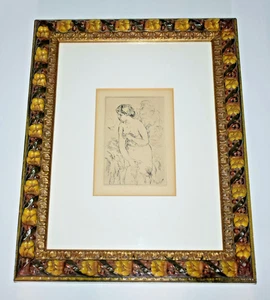 PIERRE AUGUSTE RENOIR FIGURAL ETCHING BAIGNEUSE DEBOUT A MI-JAMBES c1906 - Picture 1 of 5