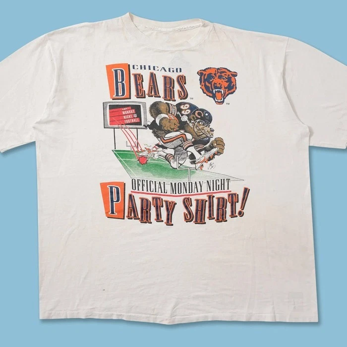 Chicago Bears NFL Fútbol Jack Davis Años 90 Blanco Camiseta Clásica HN3238 Foto 1 de 1