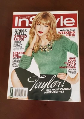 InStyle Magazine November 2013 Taylor Swift Red Era Showgirl - Image 1 of 4