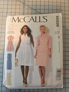 6696 MCCALLS PATTERN DRESSES SLIP  MISSES SIZES 8 10 12 14 16   UNCUT  FF New - Picture 1 of 2