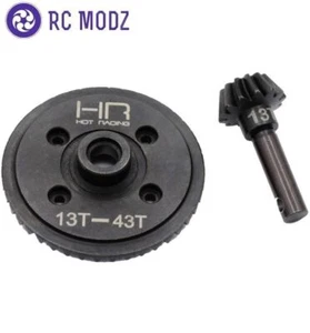 Hot Racing SWRA9433 Axial AX10 SCX10 Wraith 43t/13t acier Diff Ring/Pinion Gear - Photo 1/3
