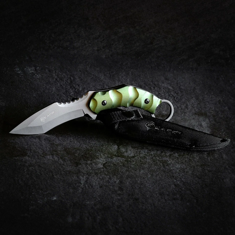 REAPR 11010 Slamr Fixed Blade Knife Green