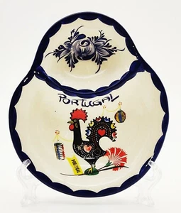 Aleluia Aveiro Portugal Ceramic Hand Painted Rooster Good Luck Tray Dish - Picture 1 of 4
