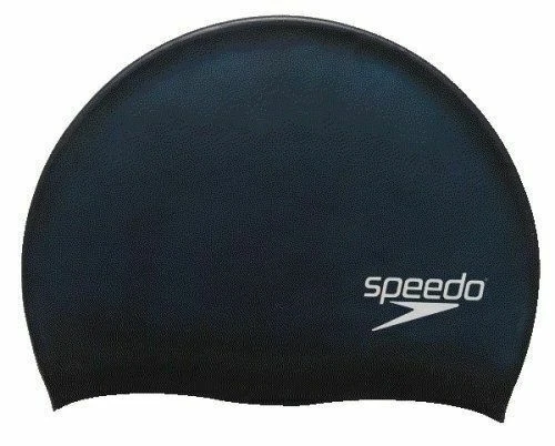 Speedo Adult Navy Solid Silicone Swim Cap Z1