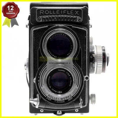 Rollei Rolleiflex 3.5T Bioptic Camera with Zeiss Tessar 75mm f3.5 - Image 1 of 4