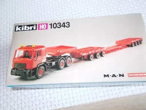 KKibri 10343 HO MAN Tieflader Scheuerle Schmidbauer KG Teilgebaut - Bild 1 von 2