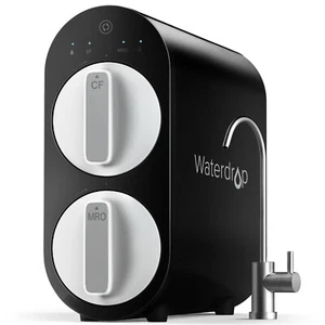Sistema de filtración de agua de ósmosis inversa sin tanque 400 GPD gota de agua negra - Imagen 1 de 7