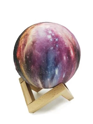 3D Mond LED Tischlampe Touch 16 Farben Deko-Leuchte wiederaufladbares Nachtlicht - Bild 1 von 4