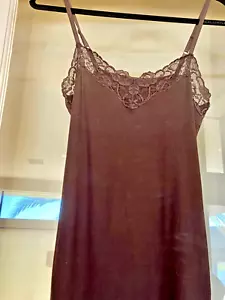 Banana Republic Vintage Cocoa Lacy Top Ribbed Stretch Adjustable Straps - Small - Picture 1 of 1