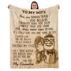 Mothers Day for Wife Gifts to My Wife Throw Blanket Women Wedding Anniversary...