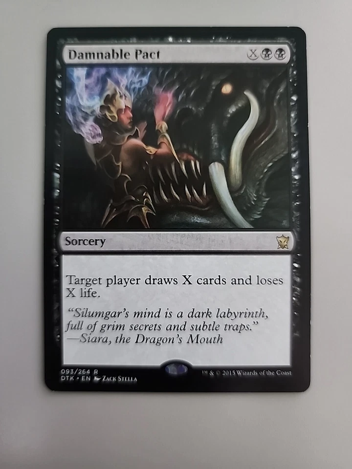 MTG Damnable Pact Dragons of Tarkir 093/264 Regular Rare - Image 1 of 1