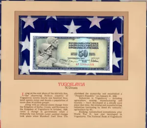 Most Treasured Banknotes Yugoslavia 50 Dinara 1978 P 87a UNC AF5994499 - Picture 1 of 2