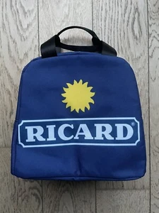 Sac Lunch Glacière Isotherme Souple Ricard Bleue Logo Soleil Bistrot Goodies Pub - Picture 1 of 5