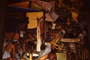 1950's Slide, Diego Rivera Paintings at the National Palace, Mexico City - Picture 1 of 1