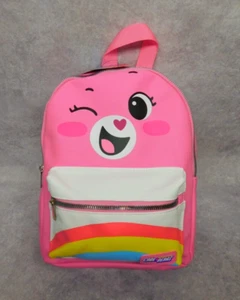 Pink Carebear Mini Backpack Faux Leather Super Cute !! - Picture 1 of 7