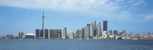 Toronto Skyline Panorama impresión/póster sin bordes - 40"x14" - Imagen 1 de 1