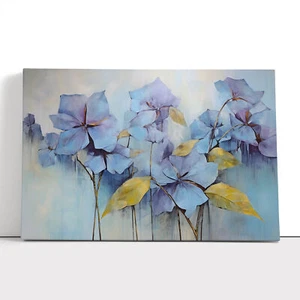 Hydrangea Abstract Canvas Print Wall Art Framed Poster Picture Home Decor - Picture 1 of 4