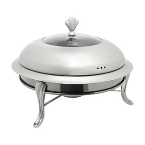 Stove Silver Dining Stove Stainless Steel Round Stove without Ears Freestanding - Picture 1 of 12