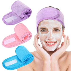 Whaline Spa Facial Headband Make up Wrap Head Terry Cloth Headband Adjustable To - Picture 1 of 12