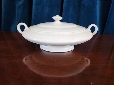 Elegant Classic Style Antique Ironstone White Soup Stock Tureen with Lid - Image 1 of 4