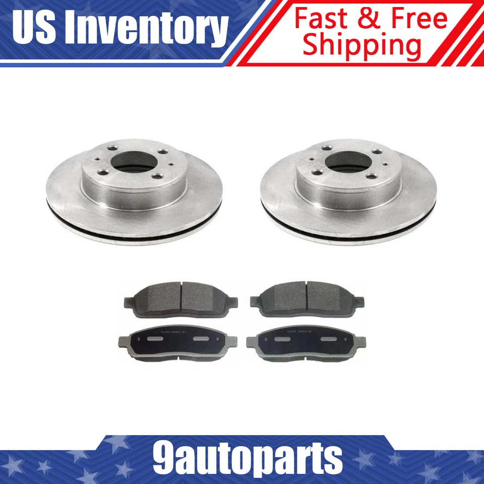 Rotores de freno delanteros y pastillas de freno de cerámica para Hyundai Accent 2000 Foto 1 de 4