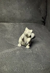 Vintage Pewter Miniature Raccoon 1 1/4” Animal Figurine - Picture 1 of 3