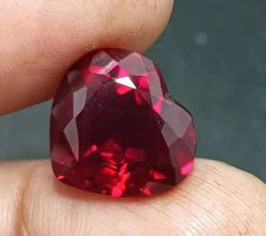 Flawless 10 Ct Natural Red Ruby Mogok Certified Heart Cut Loose Gemstone - Picture 1 of 6