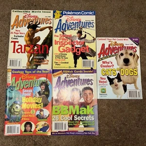 Disney Adventures Magazine Lot Of 5, July ‘99, March ‘99, September ‘00, Dec ‘01 - Picture 1 of 11