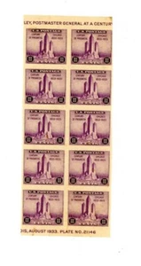 US Scott # 731a - MNH-NG - Block of 10 Stamps - Nice - Picture 1 of 1
