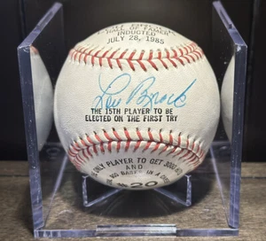 Lou Brock St. Louis Cardinals Signed Autograph Hall Of Fame HOF Stat Baseball - Picture 1 of 4