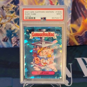 2021 GPK Sapphire Ruby Cube Aqua /99 PSA 9