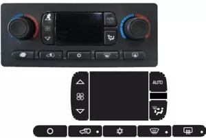 AC Climate Control button Stickers for 2003-2006 GM CHEVROLET Sierra Yukon Tahoe - Picture 1 of 3