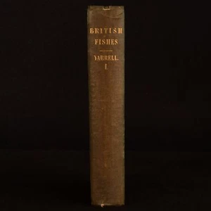 1841 A History of British Fishes Vol I Yarrell Illustrated Signed Letter - Picture 1 of 6