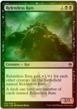 1x FOIL RELENTLESS RATS - M25 - MTG - NM - Magic the Gathering