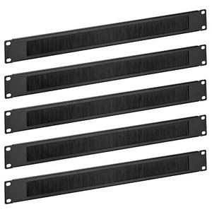 5x Pannello Passacavi per Rack 19 Pollici - Passa Cavi Scrivania con Spazzola - Bild 1 von 6