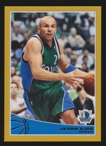JASON KIDD 2009-10 TOPPS GOLD BORDER #/2009 *DALLAS MAVERICKS*