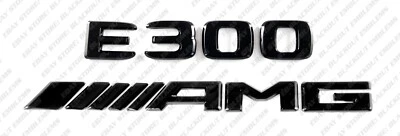 Maletero emblemas negro brillante para Mercedes-Benz E300 AMG W210 W211 W212 W213 W214 Foto 1 de 4