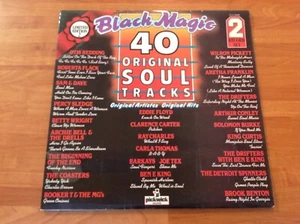 BLACK MAGIC - 1979 vinyl 33rpm Double LP - 40 Original Soul Tracks - Picture 1 of 8