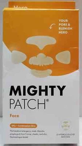 Mighty Patch Face by Hero Cosmetics, 5 Hydrocolloid patches (exp 02/2027)^ - Picture 1 of 2
