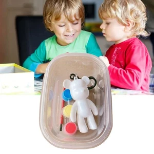 Fluid Bear Keychain DIY Graffiti Painting Violent Bear Models Keychain ↑ - Picture 1 of 12