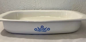 Corning Cornflower P-21 Roaster 13 x 8.75 x 2.25 inches - Picture 1 of 14