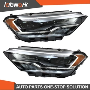 Labwork Headlights For Volkswagen Jetta 2019-2023 LED DRL Headlamps Left&Right - Picture 1 of 17