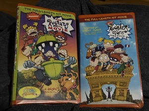 Nickelodeon Rugrats the Movie and Rugrats in Paris on VHS - Great Condition!!! - Foto 1 di 9
