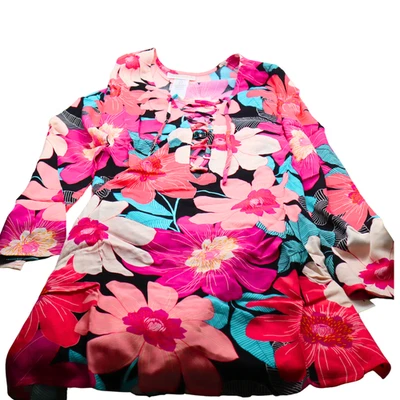 Maiô túnica feminino La Blanca capa em plena floração P - NOVO - Imagem 1 de 4