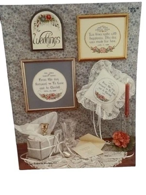For Weddings Counted Cross Stitch Design Leaflet Pattern Book - Image 1 of 3
