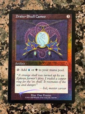 MTG Drake-Skull Cameo FOIL x1 Invasion NM, Magic the Gathering - Image 1 of 2