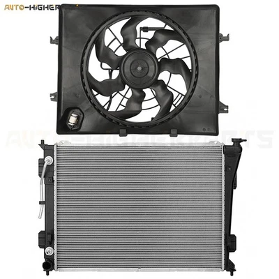 For 2011-2013 Kia Optima 2.4L Engine Radiator and Driver Side Cooling Fan Kit Foto 1 de 4