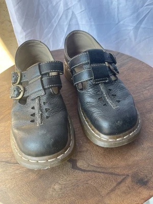Dr. Martens Womens Mary Jane Shoes Size EU 37 US 6 Brown Leather Slip On Strappy - Image 1 of 4